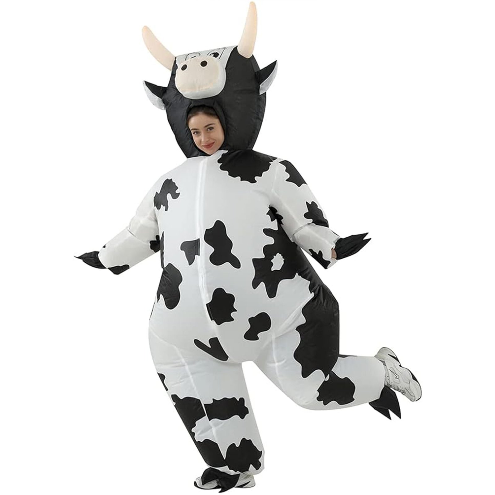 disfraz de vaca hinchable para despedidas de soltera.