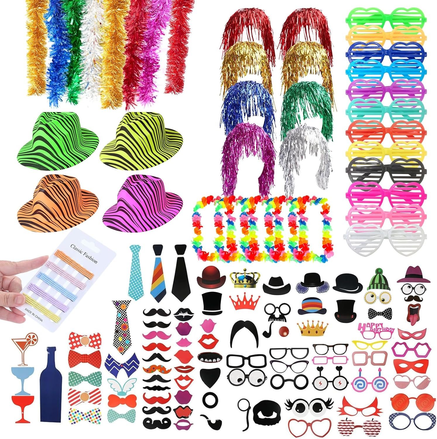Kit de accesorios para grupos grandes en despedidas.