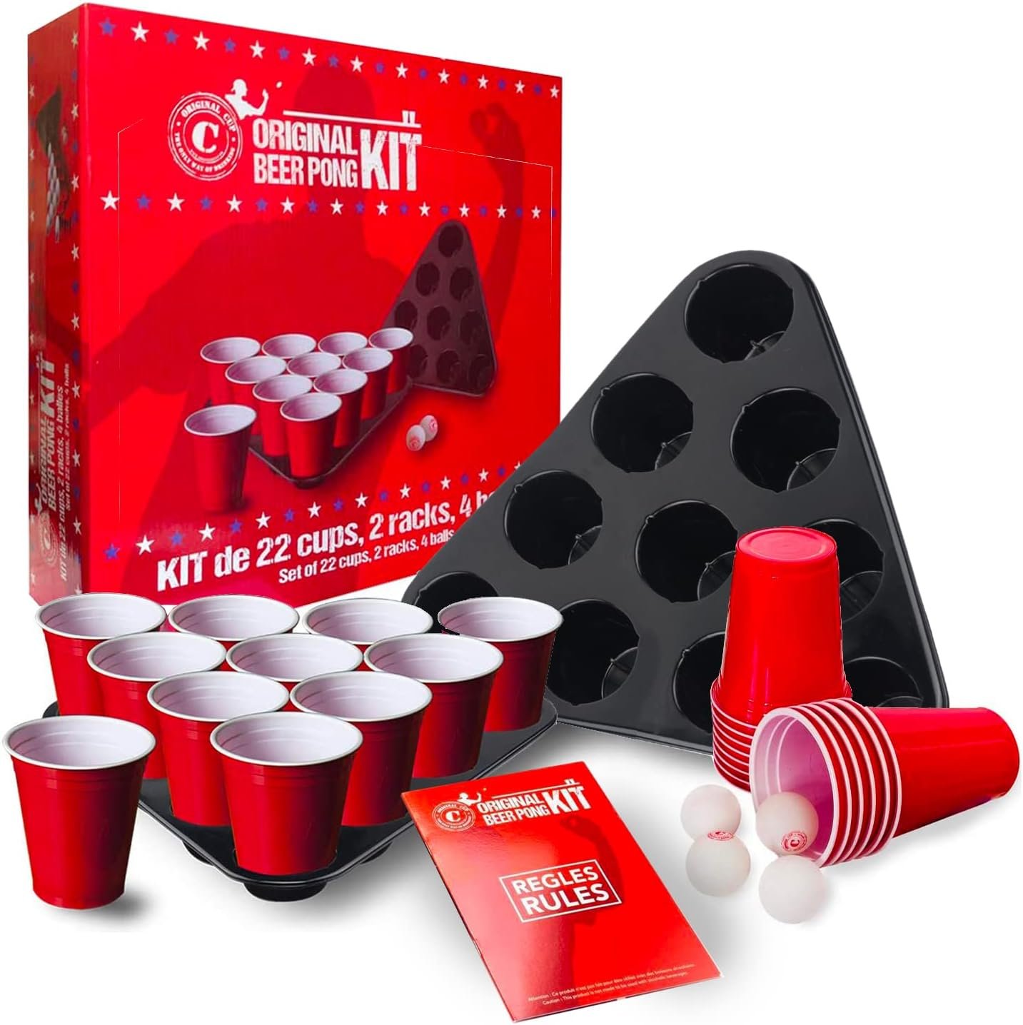 Kit Beer Pong para despedidas de grupo.